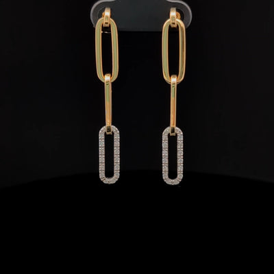 DROP EARRINGS 14KW/Y EF VS1 HPHT DIA 0.21CTS