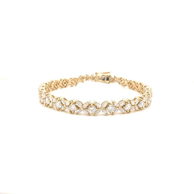 FANCY BRACELET 14KY EF VS1 HPHT DIA 5.78CTS