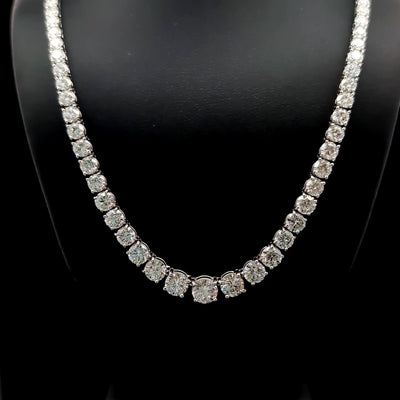 (0.80CTS) RIVIERA NECKLACE 14KW FG VS2 CVD DIA 14.78CTS