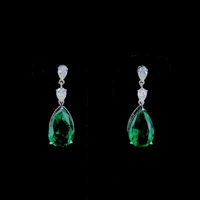DROP EARRING 14KW FG VS CVD DIA 28.58CTS
