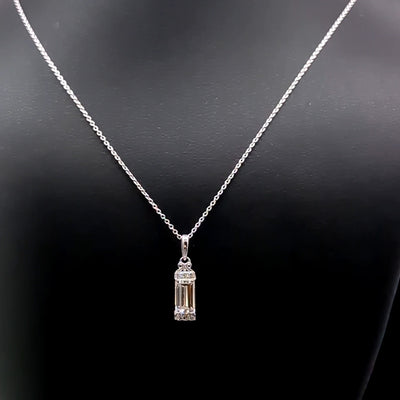 FANCY PENDANT 14KW FG VS1 CVD DIA 0.48CTS