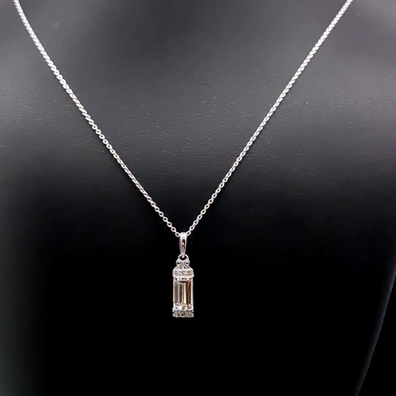 FANCY PENDANT 14KW FG VS1 CVD DIA 0.48CTS