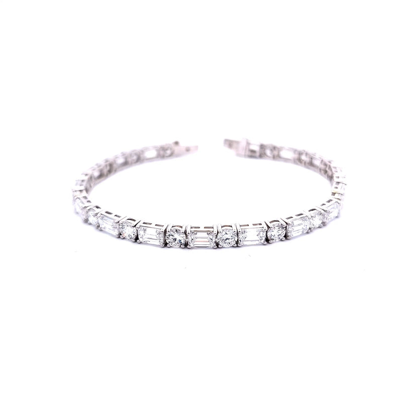 TENNIS BRACELET 14KW EF VS2 HPHT DIA 16.26CTS