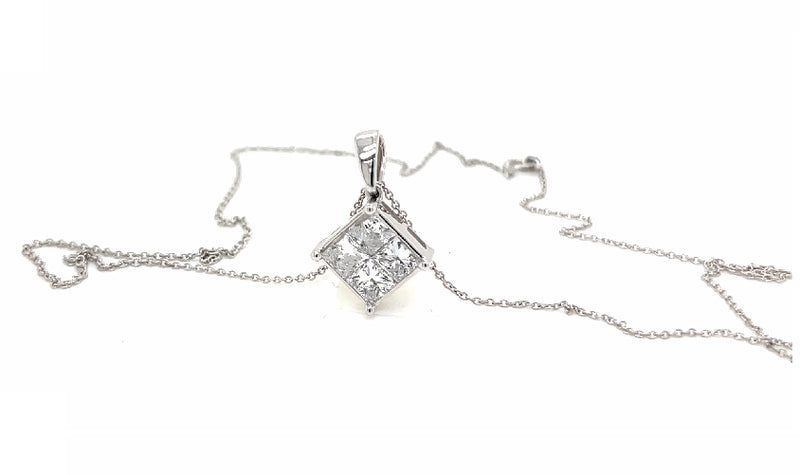 SOLITAIRE PENDANTS 14KW EF VS HPHT DIA 1.7CTS