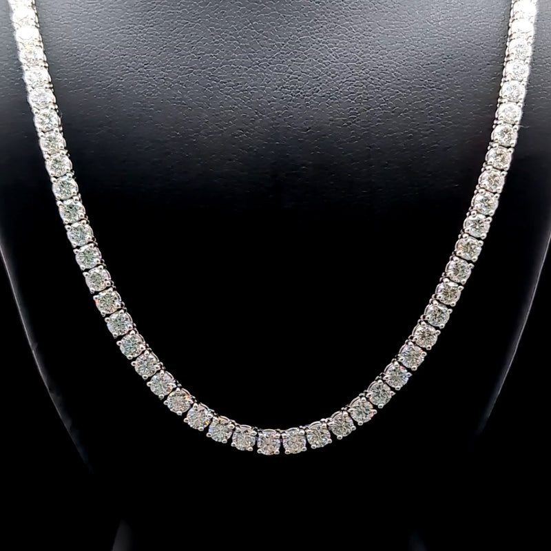 TENNIS NECKLACE 14KW FG VS2 CVD DIA 15.40CTS