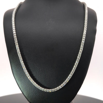 TENNIS NECKLACE 14KW EF VS2 HPHT DIA 5.45CTS