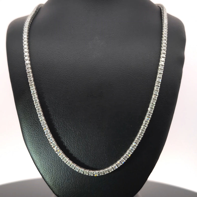 TENNIS NECKLACE 14KW EF VS2 HPHT DIA 5.45CTS