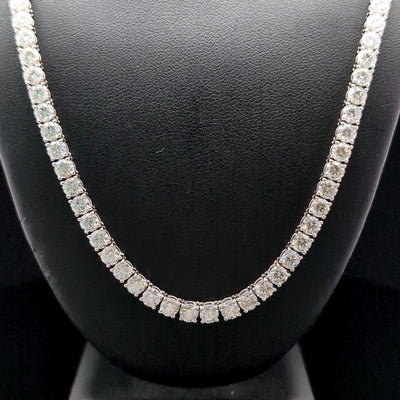 TENNIS NECKLACE 14KW EF VS2 HPHT DIA 24.13CTS
