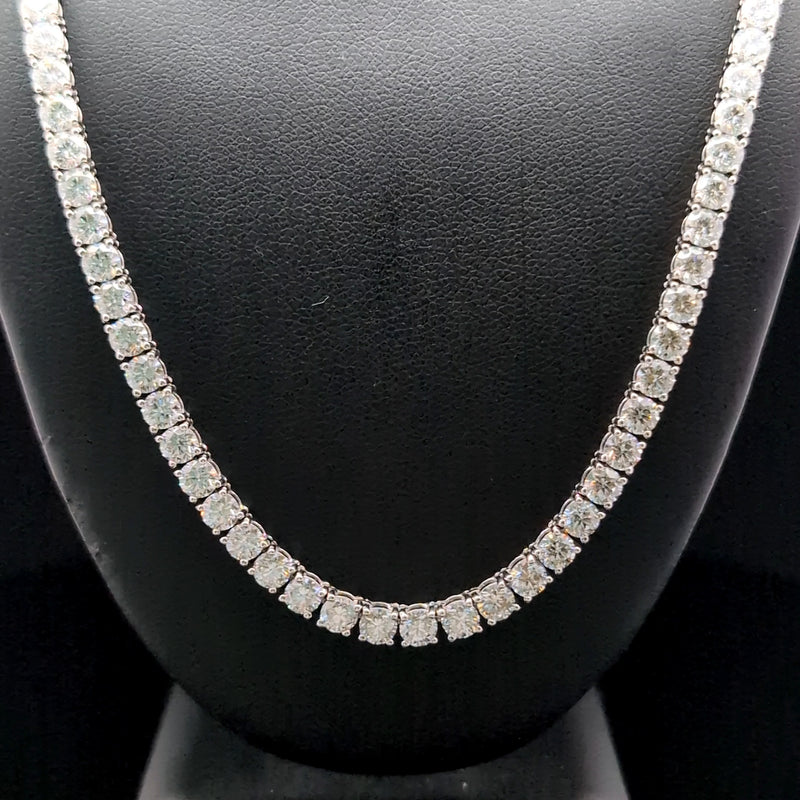 TENNIS NECKLACE 14KW EF VS2 HPHT DIA 24.13CTS