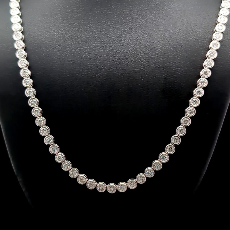 TENNIS NECKLACE 14KW FG VS2 CVD DIA 5.75CTS