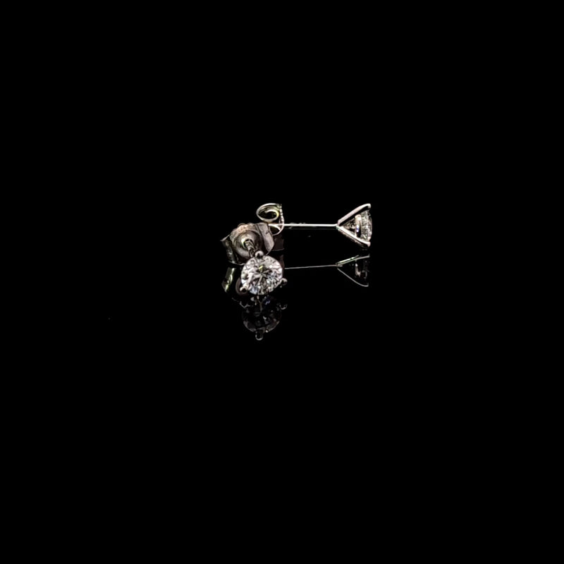 MARTINI STUD EARRINGS 14KW FG VS2 CVD DIA 0.51CTS