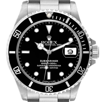 Rolex Submariner 16610 Watch for Mens | 40MM | Black Dial | Steel