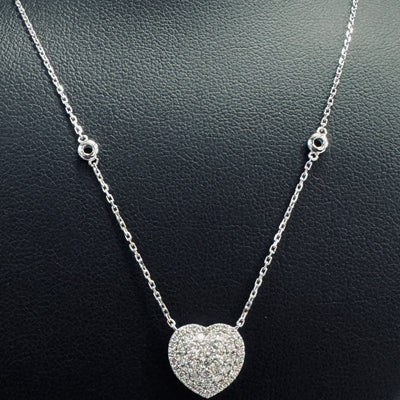 HEART PENDANTS 14KW EF VS1 HPHT DIA 0.55CTS