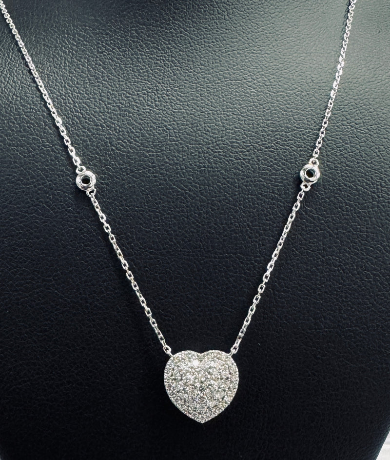 HEART PENDANTS 14KW EF VS1 HPHT DIA 0.55CTS