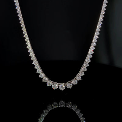 (0.53CT) RIVIERA NECKLACE 14KW EF VS2 HPHT DIA 9.68CTS