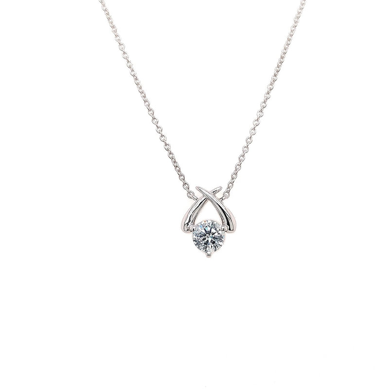 FANCY PENDANT 14KW BLUE VS HPHT DIA 0.32CTS