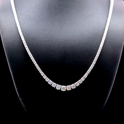 (0.18CTS) RIVIERA NECKLACE 14KW EF VS2 HPHT DIA 4.82CTS