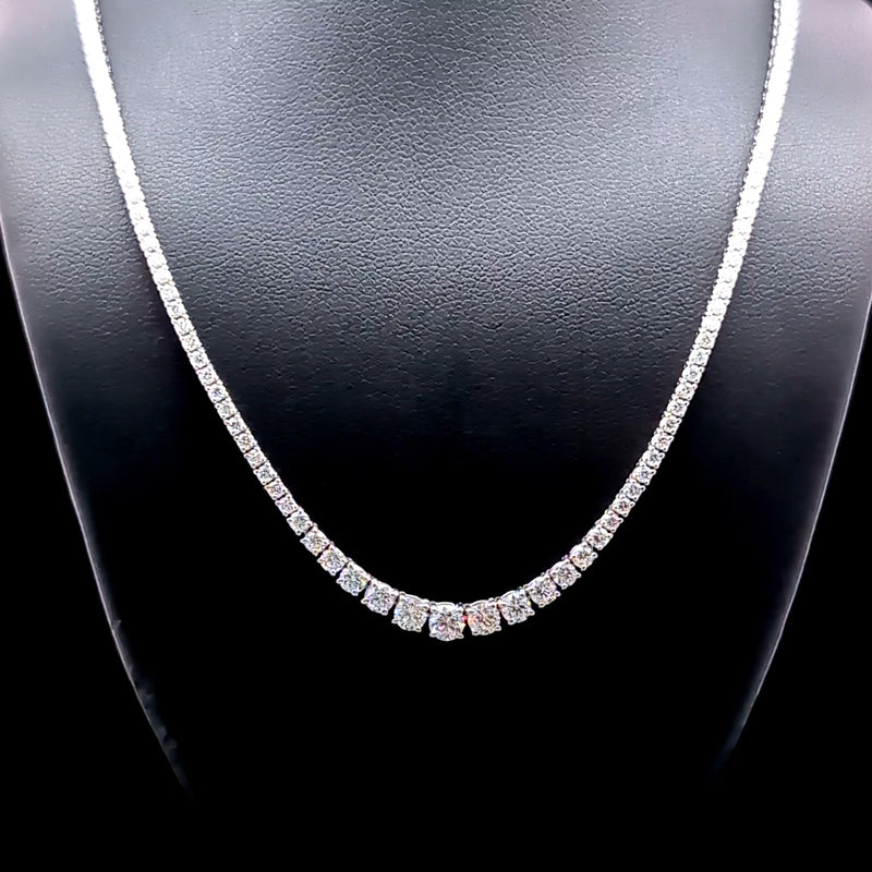 (0.18CTS) RIVIERA NECKLACE 14KW EF VS2 HPHT DIA 4.82CTS