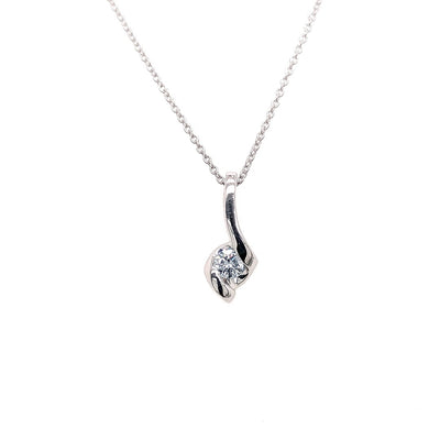 FANCY PENDANT 14KW BLUE VS HPHT DIA 0.15CTS