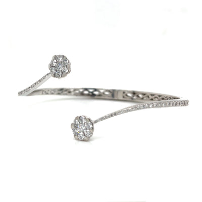 BANGLE BRACELET 14KW EF VS2 HPHT DIA 1.30 CTS