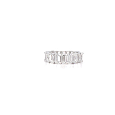 EMERALD ETERNITY BAND 14KW EF VS1 HPHT DIA 4.93CTS