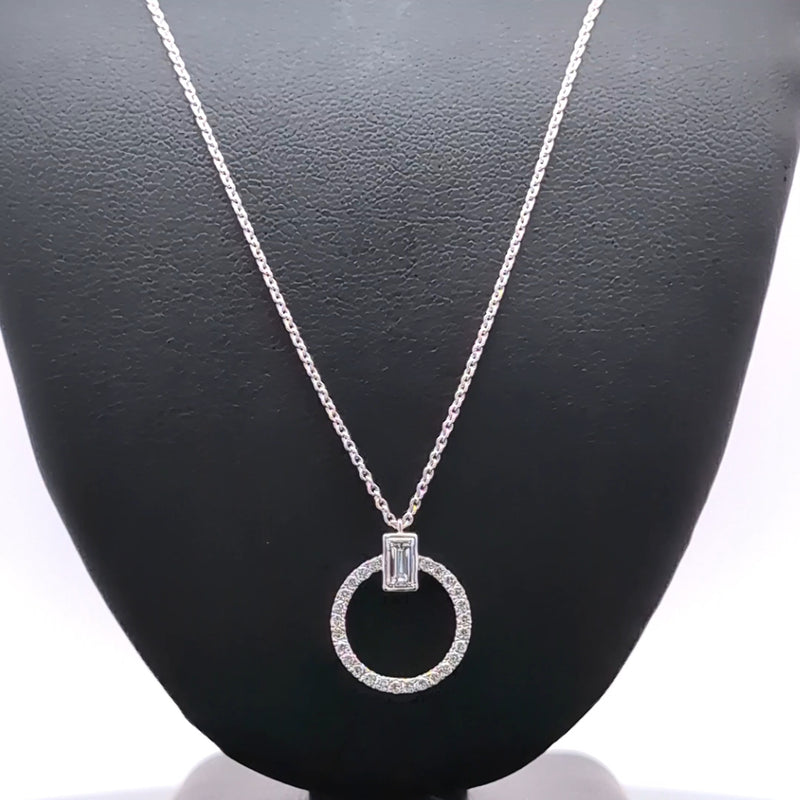 FANCY PENDANT 14KW EF VS1 HPHT DIA 0.54CTS