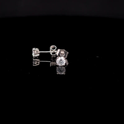 BASKET STUD EARRING 14KW DE VS2 HPHT DIA 0.48CTS