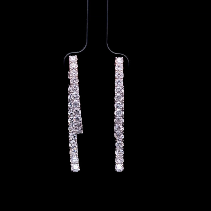 IN OUT FANCY EARRINGS 14KW EF VS2 HPHT DIA 4.27CTS