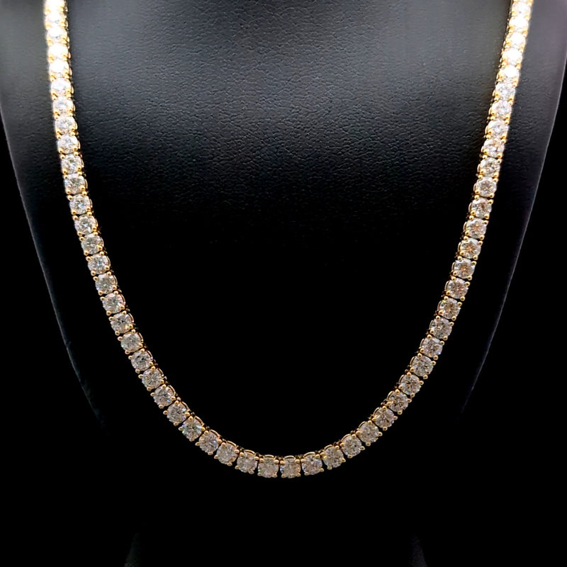 TENNIS NECKLACES 14KY EF VS2 HPHT DIA 17.35CTS