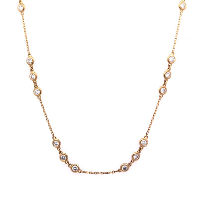 DIAMOND BY THE YARD NECKLACE 14KY FG VS2 CVD DIA 2.45CTS