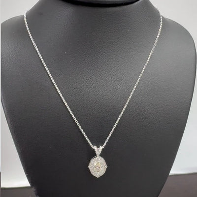 HALO PENDANT 14KW H VS2 HPHT DIA 0.65CTS