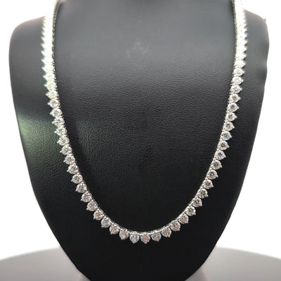 TENNIS NECKLACE 14KW FG VS2 CVD DIA 14.32CTS