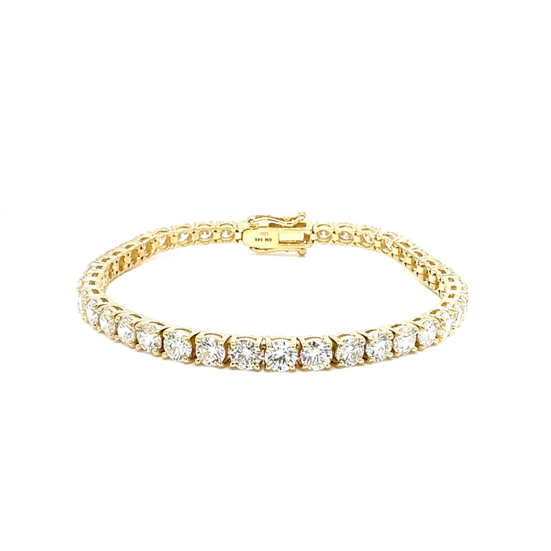 TENNIS BRACELET 14KY FG VS2 CVD DIA 9.58CTS