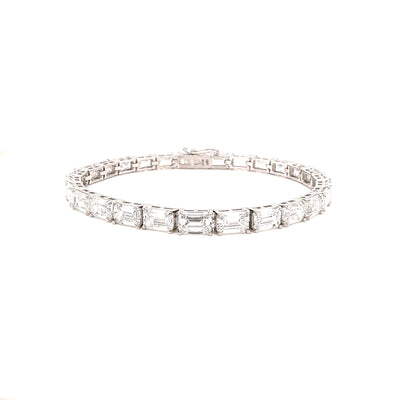 E-W TENNIS BRACELET 14KW EF VS1 HPHT DIA 17.93CTS