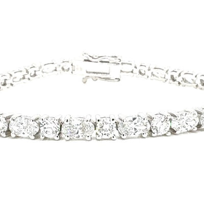 TENNIS BRACELET 14KW EF VS HPHT DIA 6.47CTS