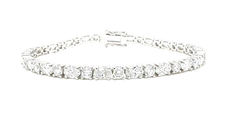 TENNIS BRACELET 14KW EF VS HPHT DIA 6.47CTS