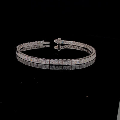 TENNIS BRACELET 14KW EF VS1 HPHT DIA 5.77CTS