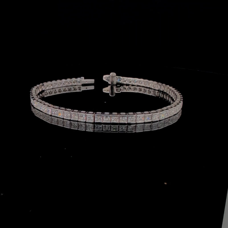 TENNIS BRACELET 14KW EF VS1 HPHT DIA 5.77CTS