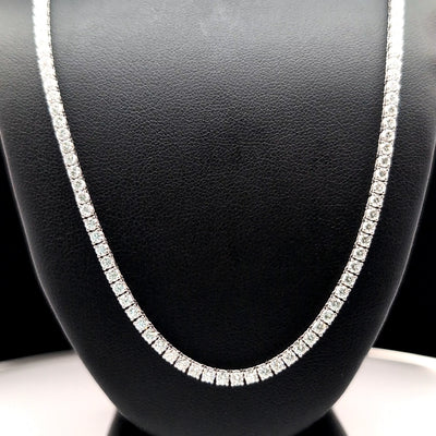 TENNIS NECKLACE 14KW FG VS2 CVD DIA 8.50CTS