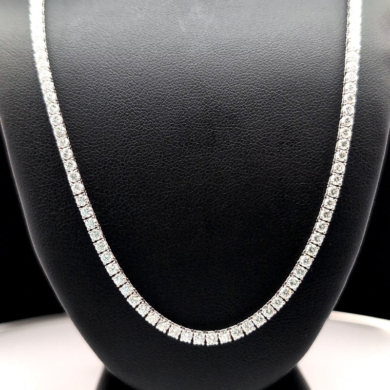 TENNIS NECKLACE 14KW FG VS2 CVD DIA 8.50CTS