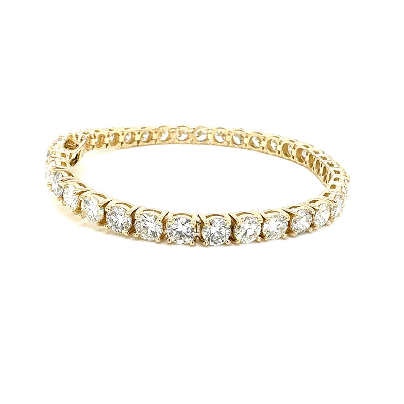 TENNIS BRACELET 14KY GH VS2 CVD DIA 12.3CTS