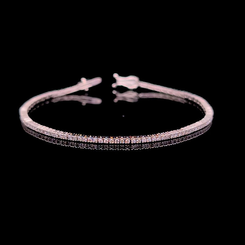 TENNIS BRACELET 14KW FG VS2 CVD DIA 1.03CTS