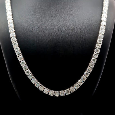 TENNIS NECKLACE 14KW EF VS2 HPHT DIA 21.64CTS