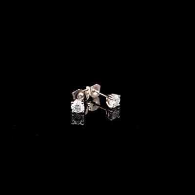 BASKET STUD EARRING 14KW DE VS2 HPHT DIA 0.53CTS