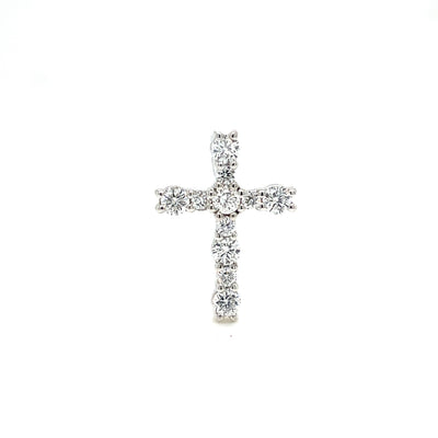 CROSS PENDANT 14KW EF VS2 HPHR DIA 0.51CTS