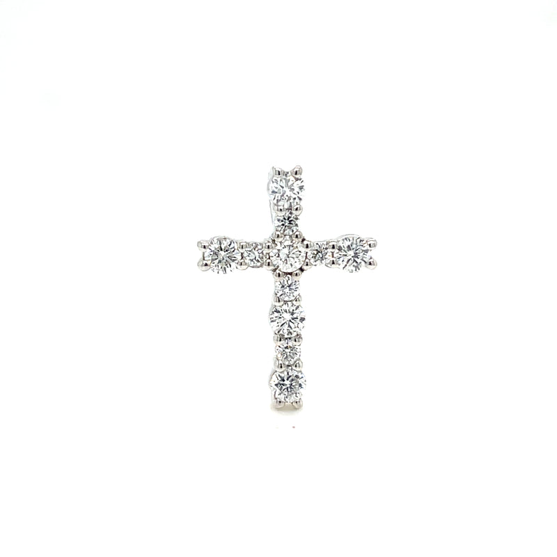 CROSS PENDANT 14KW EF VS2 HPHR DIA 0.51CTS