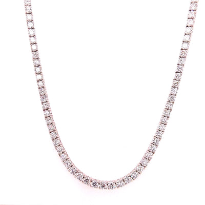 TENNIS NECKLACE 14KW EF VS2 HPHT DIA 18.46CTS