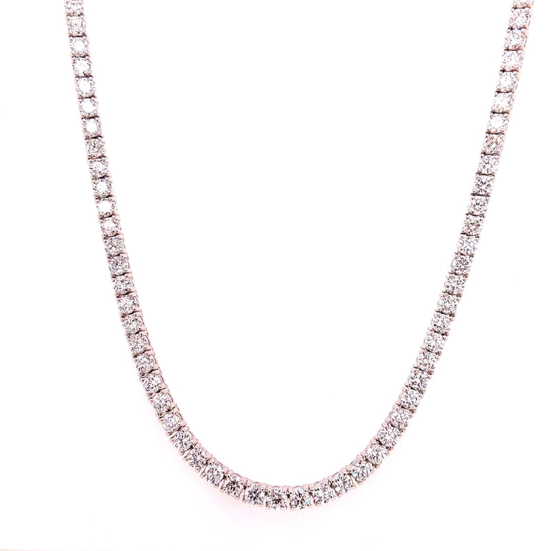 TENNIS NECKLACE 14KW EF VS2 HPHT DIA 18.46CTS