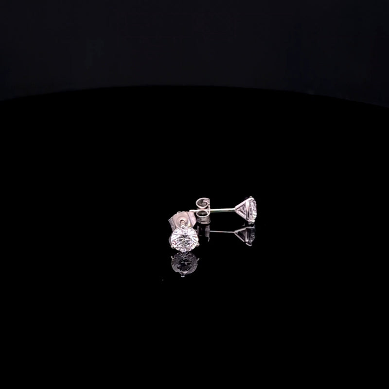 MARTINI STUD EARRING 14KW EF VS2 HPHT DIA 1.04