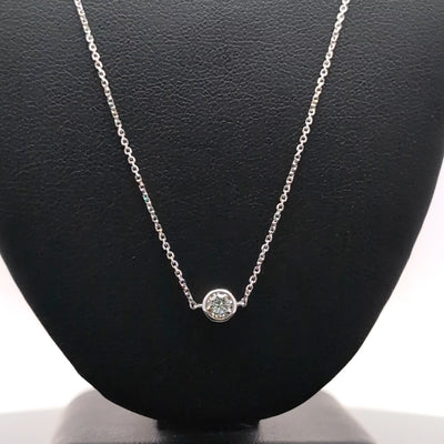 SOLITAIRE PENDANT 14KW FG VS2 CVD DIA 0.26CTS